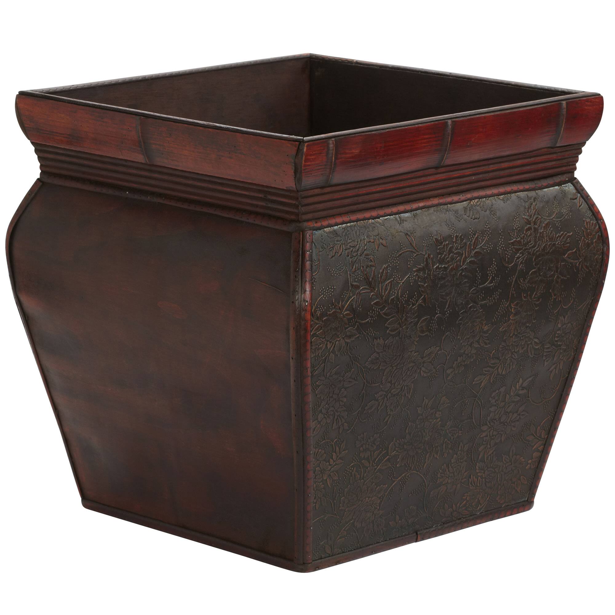 4 Square Planters with Rim Set
